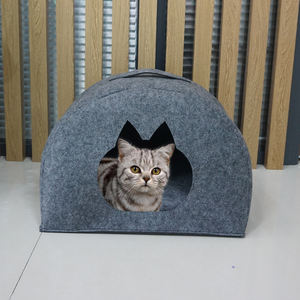 Gran oferta rectángulo barato otras camas accesorios perro sofá mullido cama para dormir para mascotas lujo fieltro gato casa cueva - Product Image 5