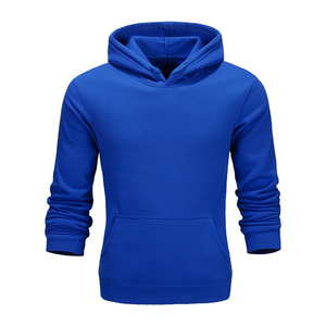 Men's <b>Black</b> Hooded <b>Sweatshirt</b> Regular Fit Jersey Casual Knitted Cotton Pullover with Front Pocket Winter Embroidered Windproof - Product Image 2