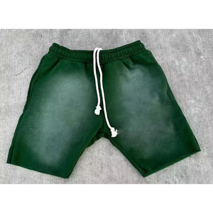 กางเกงขาสั้นผ้าฝ้ายหนานุ่ม 100% รุ่นใหม่ปี 2026 แบบผูกเชือก สไตล์ฝรั่งเศส สำหรับผู้ชาย แฟชั่นสตรีทแวร์ วินเทจ ล้างสีแบบแอซิดวอช - Product Image 5