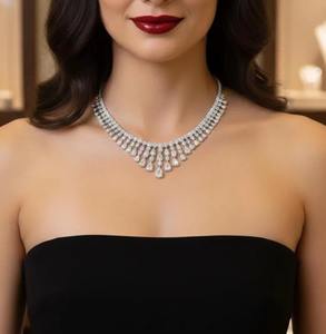 Collar de Diamantes de Diseño de Excelente Calidad para Mujer, Aspecto Premium, para Ocasiones Especiales, Suministro Disponible en Todo el Mundo - Product Image 6