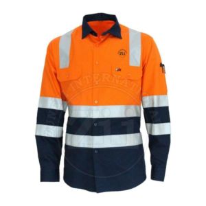 Industrial Breathable <b>Flame</b> Resistant Workwear FR Welding Work <b>Shirt</b> OEM Khaki Men's Long Sleeve NFPA 2112 <b>Flame</b> Retardant Work - Product Image 1