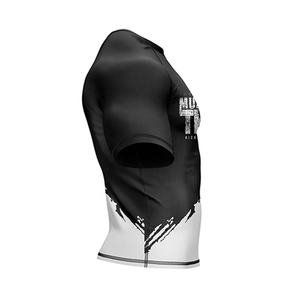 เสื้อรัดกล้ามเนื้อแขนสั้นสำหรับผู้ชาย MMA มวยไทย BJJ ยิวยิตสู ชุดออกกำลังกาย ฟิตเนส ยิม ฝึกซ้อม กีฬา - Product Image 5