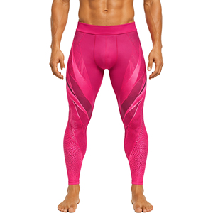 Leggings de compression personnalisés pour hommes, pantalons de sport respirants, haute élasticité, pour la course à pied, la musculation, l'entraînement, collants athlétiques - Product Image 1