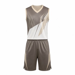 Ensemble de maillots de basket-ball sans manches unisexe, en maille respirante, polyester, logo sur le devant, uniforme sportif pour adultes, toutes saisons - Product Image 1