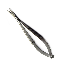 Premium Heavy Duty Spring Scissors Stainless Steel Cuticle Curved Sharp Blades with Customized Logo and Precision Steel Handle - Product Image 1