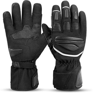 Guantes de Motociclismo de Cuero de Alta Calidad, Antideslizantes, de Protección Completa para los Dedos, para Deportes al Aire Libre, Ciclismo, Unisex - Product Image 1
