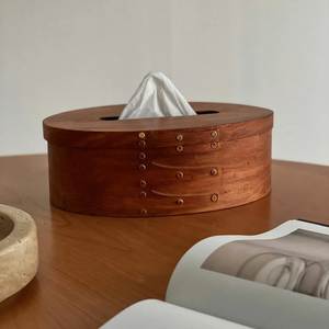 Distributeur de mouchoirs et de serviettes en bois de noyer noir classique, fait main, multi-usages, pour la maison, le bureau, la salle de bain - Product Image 3