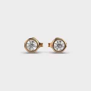 High Demand Rhodium Plated Wholesale Fancy Small Diamond <b>Earrings</b> for Women's Party Indian Supplier IGI Certified - Product Image 1