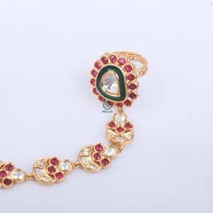 Gungun Polki Designer Hathphool-Fashion Body Jewelry - Product Image 2