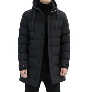 Veste d'hiver décontractée mince de style coréen pour hommes manteau en coton épaissi à la mode rembourrage en tissu lisse travail usage quotidien - Product Image 6