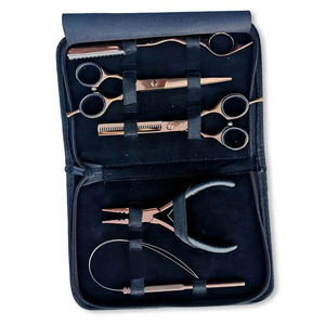 Kit de herramientas para extensiones de cabello, estilo de cabello, acero inoxidable de grado quirúrgico, microperlas profesionales, extensiones de cabello con cinta adhesiva, logotipo personalizado - Product Image 1