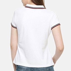 Camisetas tipo polo transpirables para mujer, estilo moderno y sencillo, ideales para el verano, en venta. - Product Image 4