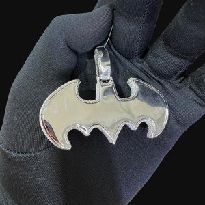 Colgante Hip Hop de Plata de Ley 925 con Moissanita VVS de Corte Brillante Redondo, Chapado en Rodio, Joyería Moderna Unisex - Product Image 3