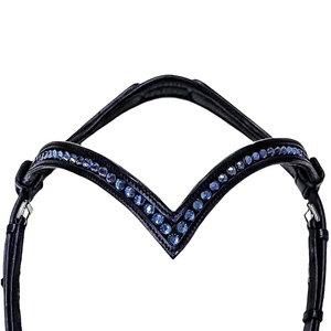 Bridon anatomique en cuir de qualité supérieure pour chevaux islandais, avec pierres HotFick, design durable, au meilleur prix - Product Image 2