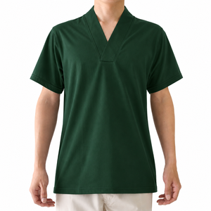 Custom Unisex <b>Cross</b> V-Neck Short Sleeve Medical Scrub <b>Top</b> Nursing Healthcare Spa Work Uniform premium quality 2026 - Product Image 2