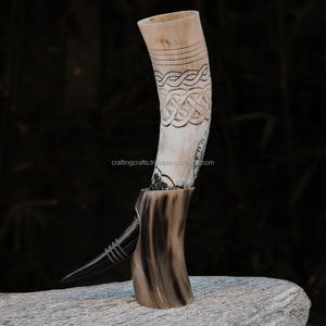Cuerno Vikingo para Beber, Hecho a Mano, Pequeño, Pulido, de Material Orgánico, Forma Natural, Ecológico, de la Mejor Calidad, en Oferta - Product Image 6