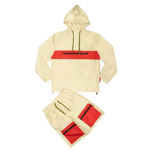 Two Piece Waterproof <b>Plus</b> <b>Size</b> Wind Breaker <b>Jacket</b> <b>Light</b> <b>Weight</b> Windbreaker Short Sets Polyester Tracksuit Autumn Windbreaker - Product Image 3