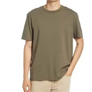 T-shirts pour hommes en coton pur respirant, couleur unie, manches courtes, nouveau design, décontracté, été, haute qualité - Product Image 2