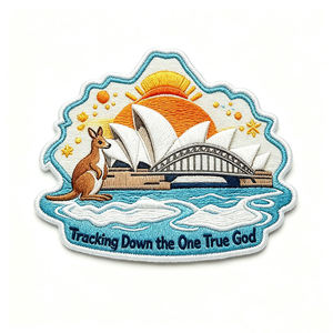 Custom 3D Embroidery Labels Iron <b>On</b> <b>Sew</b> <b>On</b> <b>Patches</b> for Clothing Bulk Wholesale Manufacturer - Product Image 5