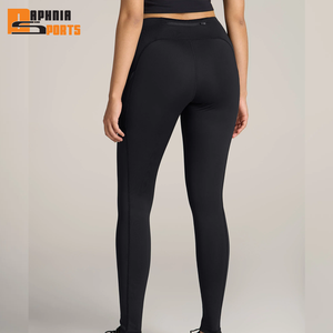 New High Quality Slim-Fit Summer 100% Cotton Knitted Breathable Gym Yoga <b>Leggings</b> Women High Waisted Muscle <b>Pattern</b> Streetwear - Product Image 5