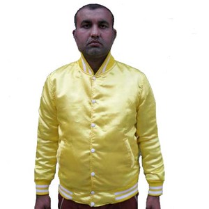Patchs brodés personnalisés, broderie 3D, vestes universitaires en satin, vestes bomber de haute qualité, veste de baseball avec logo personnalisé - Product Image 1