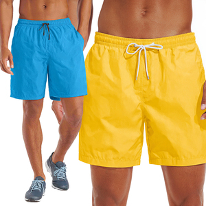 Shorts de Playa Impermeables para Hombre, 100% Poliéster, Shorts de Natación con Cordón en la Cintura, Shorts de Playa de Verano - Product Image 1
