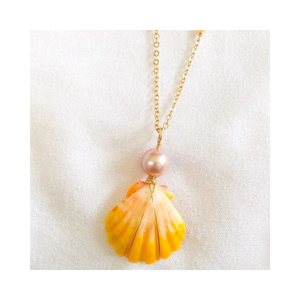 Collier en coquillages blancs en gros, pendentif artisanal en coquillage naturel, bijoux de plage pour femmes, vacances d'été - Product Image 1