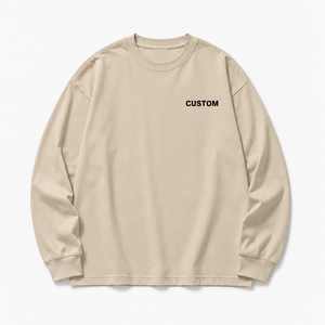 เสื้อยืดแขนยาวผู้ชายไซส์ใหญ่ ผ้าคอตตอน 100% หนานุ่ม ไม่ยับ พิมพ์ลายสกรีน สปอร์ต ลำลอง รับสกรีนโลโก้ - Product Image 3