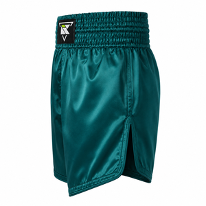 Pantalones Cortos de Boxeo Tailandés al por Mayor 2026, Pantalones Cortos de Muay Thai de Satén Premium, Flexibles, para Entrenamiento y Competición de Kickboxing - Product Image 3