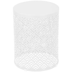 Set di 3 tavolini moderni da esterno a incastro, 30, 35, 40 cm di altezza, bianchi, per patio, interni ed esterni - Product Image 1