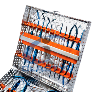 Nouvelle collection d'instruments chirurgicaux dentaires en acier inoxydable, poignée moletée manuelle, classe I, emballage personnalisé - Product Image 3