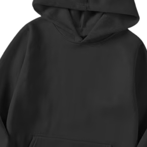 Sweat-shirt à capuche oversize délavé vintage noir en coton épais, coupe ample, style streetwear, pour hommes et femmes - Product Image 4