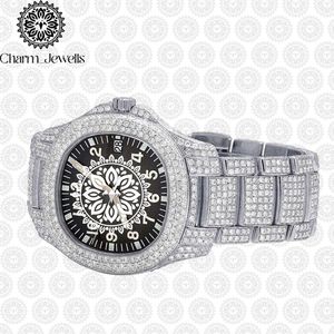 Montre de luxe vintage pour homme Charm Jewells, boîtier en acier inoxydable 40 mm, mouvement mécanique, cristal saphir lumineux, bracelet 20 mm, 10 bars - Product Image 1