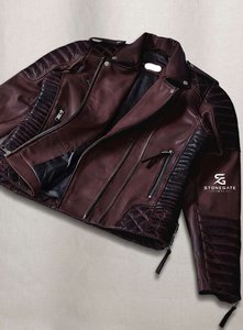 Chaqueta de Moto de Cuero Genuino para Mujer, Acolchada, con Forro de Seda, Cierre Completo, Estilo Motero, Ropa Exterior 2026 - Product Image 2