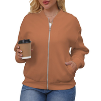 Veste bomber coupe-vent respirante en toile teinte et imprimée, conçue sur mesure pour femmes, idéale pour les voyages quotidiens