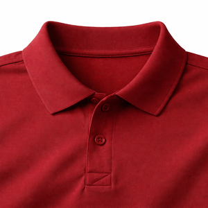 Camiseta Polo Roja Lisa con Logotipo Personalizado Bordado, Camiseta Polo para Hombre, Proveedor de Fábrica al por Mayor - Product Image 5