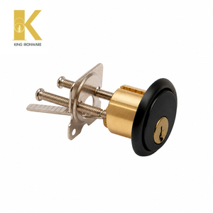 กระบอกกุญแจทองเหลืองแบบ KW Keyway สีบรอนซ์ขัดน้ำมัน สำหรับประตูทางเข้า สำหรับใช้ในเชิงพาณิชย์และที่อยู่อาศัย - Product Image 1