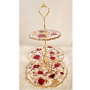 Support à gâteau en résine de haute qualité et au design unique, couleur unique, idéal pour les fêtes d'anniversaire, provenant d'Inde - Product Image 3