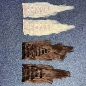 Extensiones de Cabello Humano Vietnamita con Clip, 100g, 55cm de Largo, Súper Doble Trama, Paquetes a Granel, Proveedores de Vietnam - Product Image 1