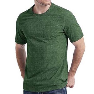 T-shirt en coton à col rond pour homme, manches courtes, coupe classique, respirant, vêtement décontracté basique, logo personnalisé, fabricant OEM, DDP - Product Image 4