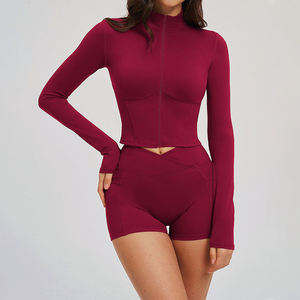 Summer Outdoor Active Casual Wear <b>Yoga</b> Sports <b>Jacket</b> Quick-drying Breathable Running Fitness <b>Jacket</b> Women - Product Image 3