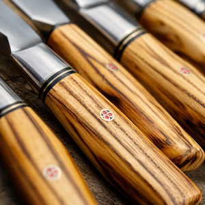 Juego de Cuchillos de Cocina Personalizado de 5 Piezas, Juego de Cuchillos de Chef de Acero Inoxidable con Mango de Madera, Juego de Cuchillos de Cocina Profesionales, Venta al por Mayor OEM ODM - Product Image 2