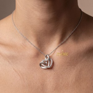 Timeless Luxury Women's Forever Symbol Diamond Gold Necklace for Engagement Wedding Anniversary Bridal <b>Gift</b> & Fashion Styling - Product Image 6