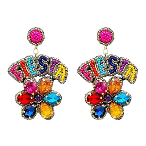 Pendientes de Cactus con Cuentas de Arroz Hechas a Mano, Decoración con Lentejuelas, Pendientes de Plantas Artificiales de MD HANDICRAFTS - Product Image 6