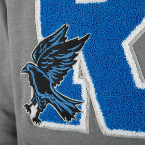 Customized Premium Chenille Embroidery Hoodies 3D Towel Patch Logo Wholesale High Quality <b>Thick</b> <b>Fleece</b> Winter Streetwear Hoody - Product Image 6