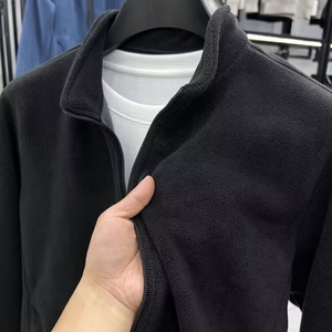 Veste polaire chaude, douce et thermique, couche intermédiaire décontractée pour l'extérieur, automne-hiver, veste polaire pour homme - Product Image 3