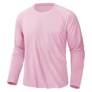 T-shirts de haute qualité décontractés UPF50+ à manches longues pour la randonnée, la course à pied, la pêche, t-shirt personnalisé pour hommes avec logo, t-shirt de pêche anti-UV personnalisé - Product Image 1