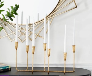 Modern Metal <b>Candelabra</b> Holder Elegant Decorative Candle Stand for Wedding And Home Decor - Product Image 6