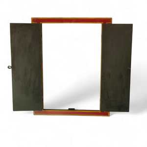 Krishna Radha & Rajasthani Art Tenture murale de fenêtre en bois - Product Image 1