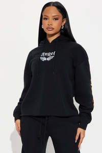 Ensemble sweat à capuche et pantalon de survêtement personnalisé avec imprimé flamme pour femme, style streetwear oversize, deux pièces, fournisseur en gros - Product Image 2